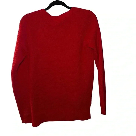 Wilfred Free Isabelli Red Knit Long Sleeve Pullover Sweater Size XS - Picture 4 of 6